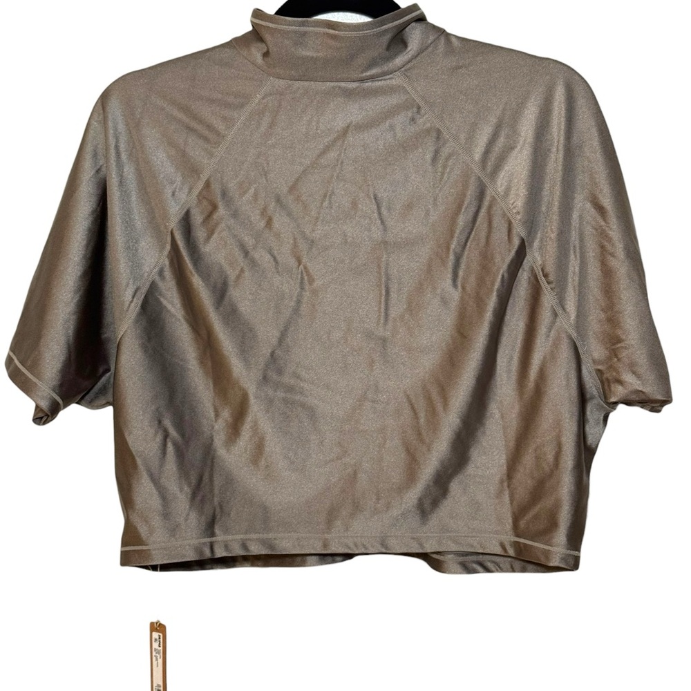 NWT SKIMS Women's Shine Swim T-Shirt in Smoke | Sz 4X Plus Size